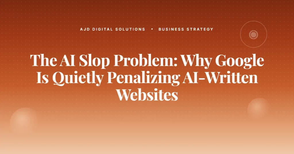 Ai Slop Problem Google Penalizing Ai Websites