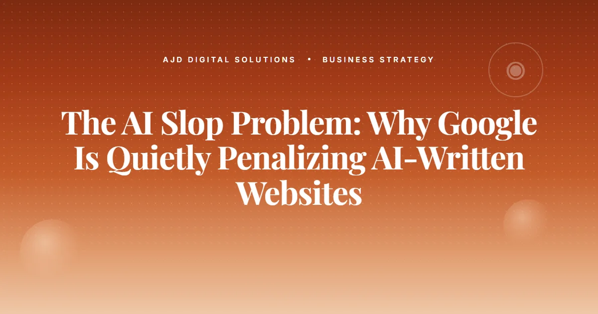 Ai Slop Problem Google Penalizing Ai Websites