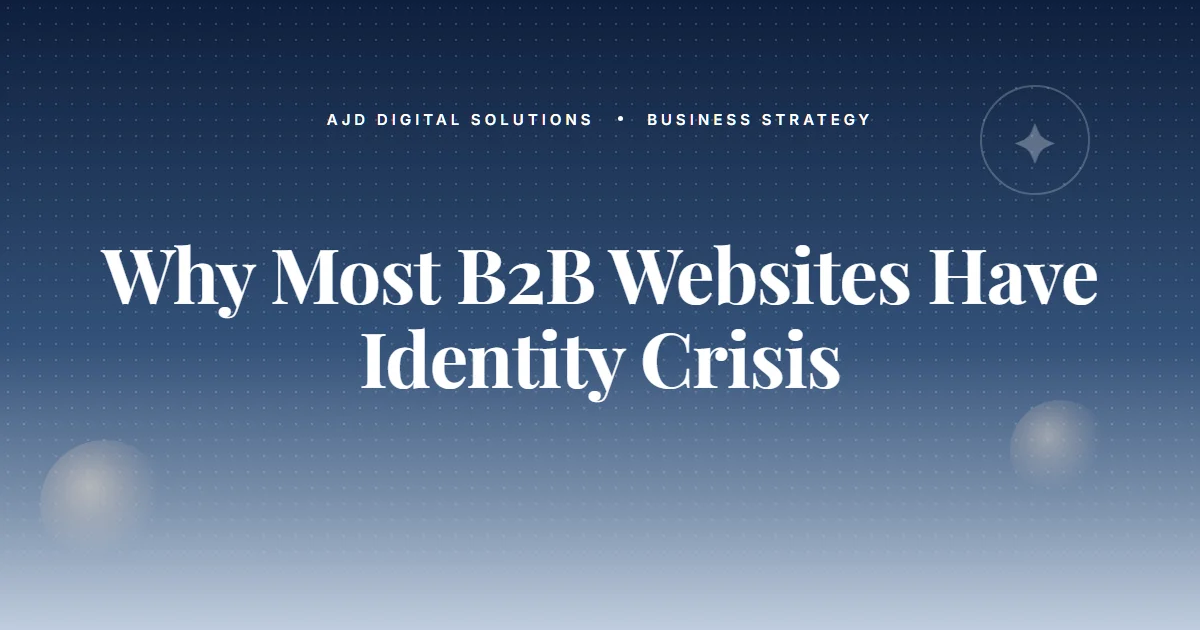 Why Most B2B Websites Have An Identity Crisis