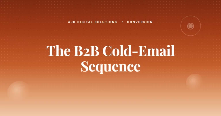 The B2B Cold Email Sequence That Replaces Half Your Marketing Spend