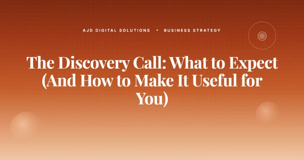 Discovery Call What To Expect