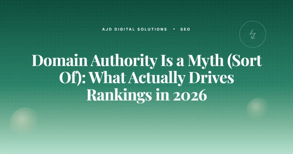 Domain Authority Myth Actual Ranking Factors
