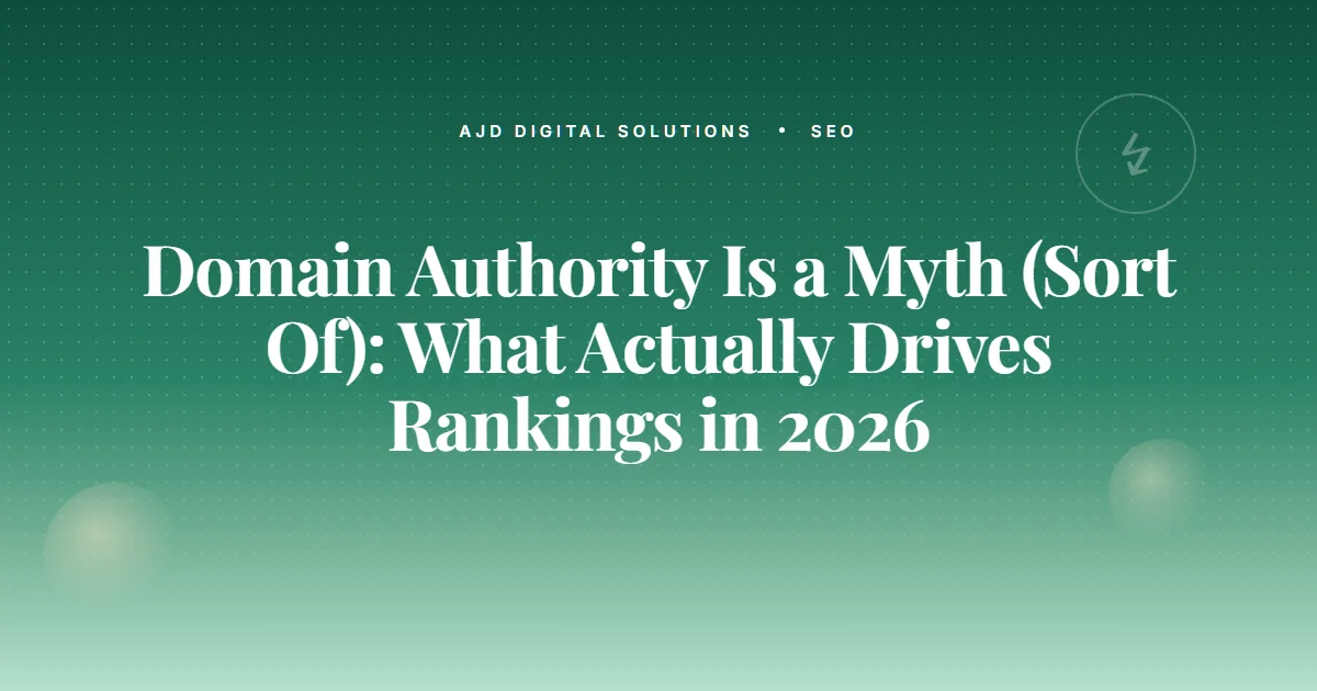 Domain Authority Myth Actual Ranking Factors