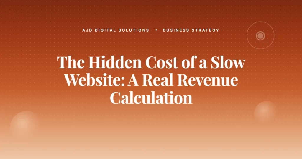 Hidden Cost Slow Website Revenue Calculation