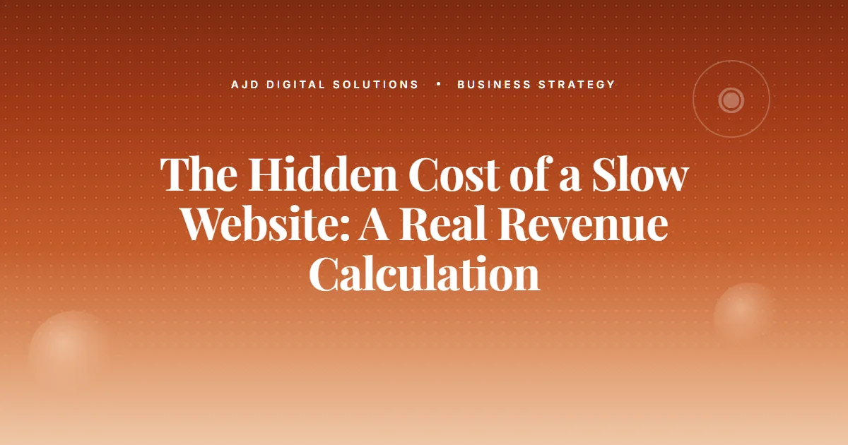 Hidden Cost Slow Website Revenue Calculation