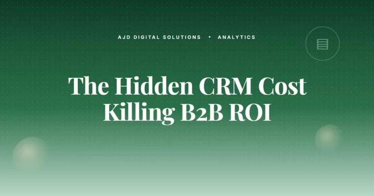 The Hidden CRM Cost That's Killing B2B Marketing ROI