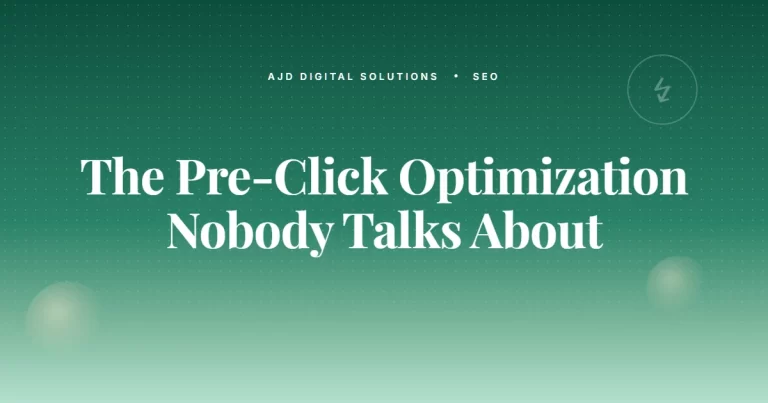 The 'Pre Click' Optimization Nobody Talks About