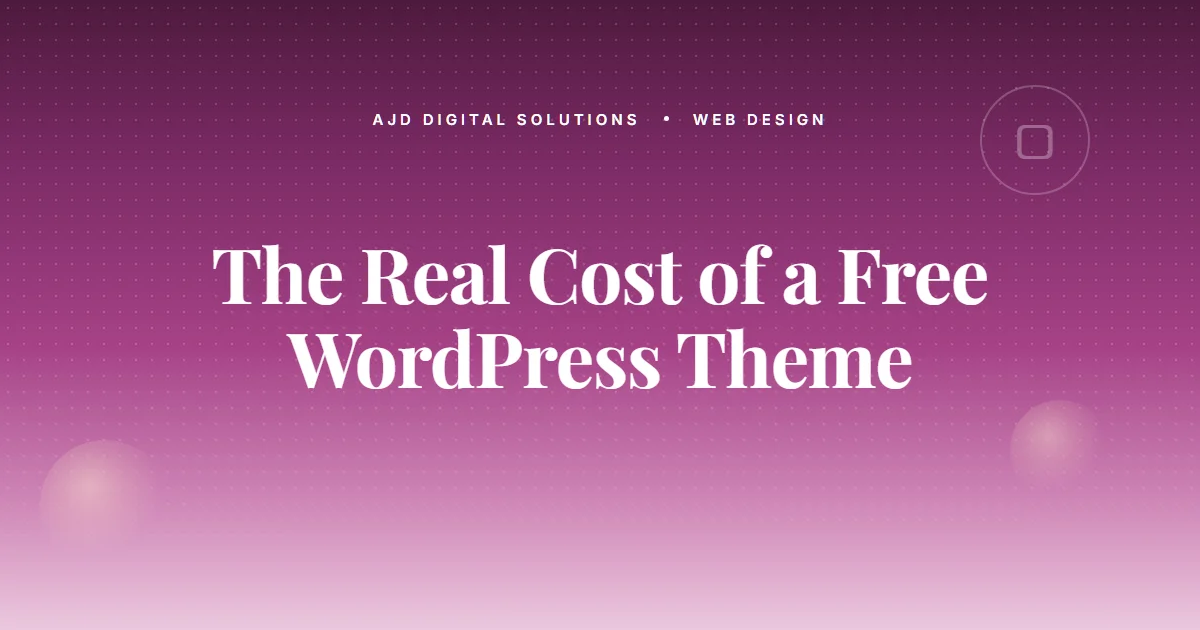 The Real Cost Of A 'Free' WordPress Theme