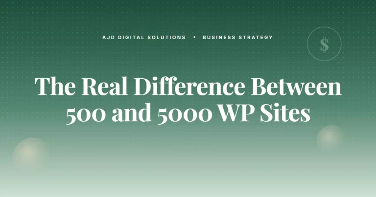 The Real Difference Between $500 And $5,000 WordPress Sites