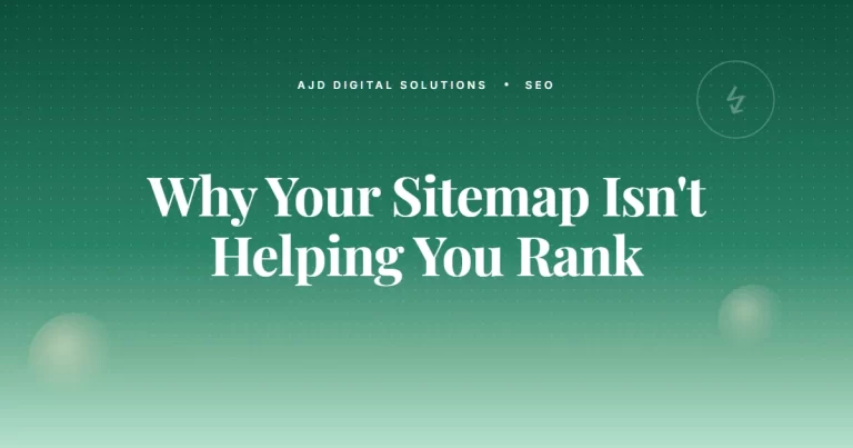 Why Your Sitemap Isn't Helping You Rank