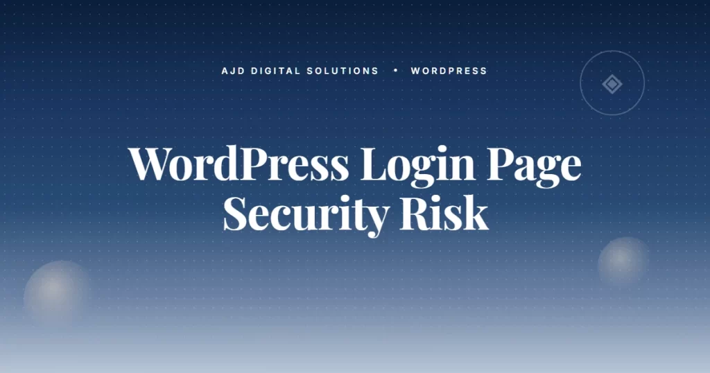 Why Your WordPress Login Page Is A Security Risk