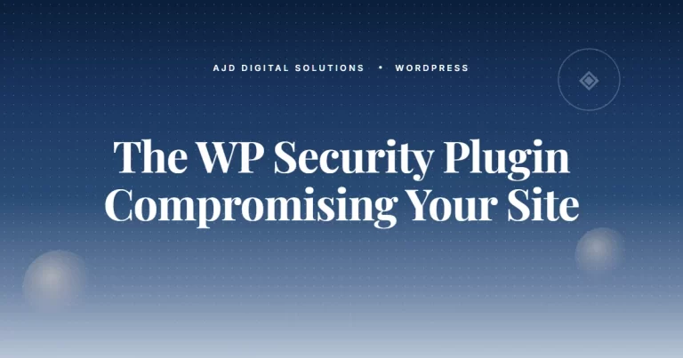 The WordPress Security Plugin That's Probably Compromising Your Site