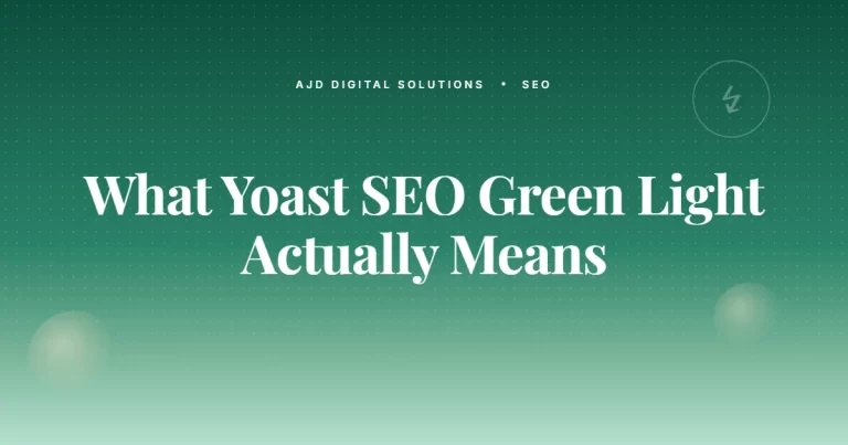 What Yoast SEO's Green Light Actually Means (And Doesn't)